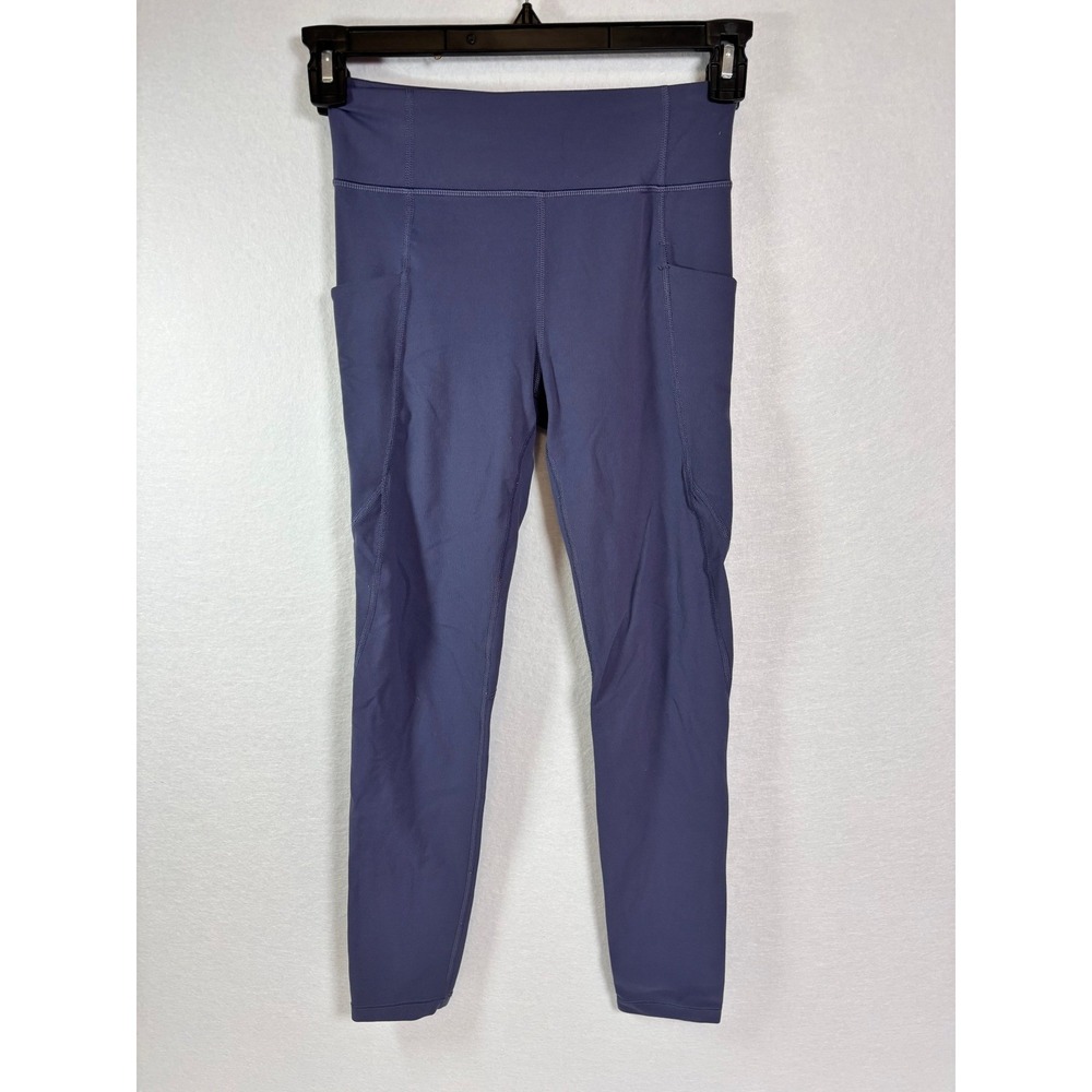 Athleta Girl High Rise Stash Your Treasures Tight Blue Purple Leggings XL 14